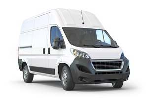 white commercial van